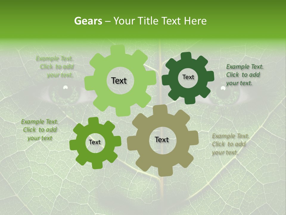 Woman Global Warming Environmental Protection PowerPoint Template