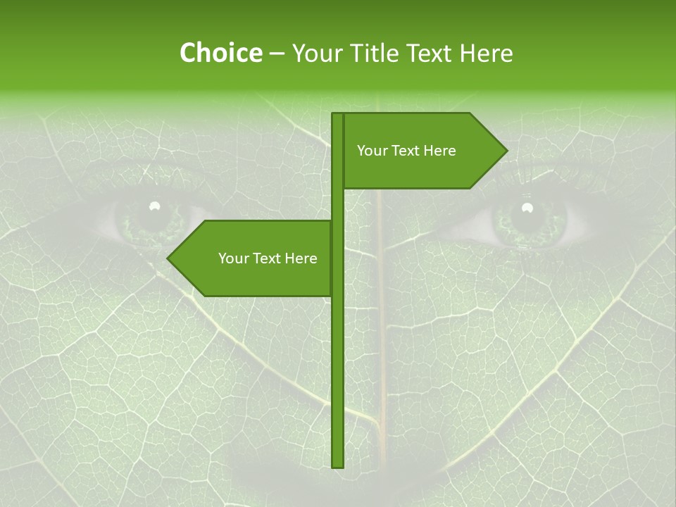 Woman Global Warming Environmental Protection PowerPoint Template