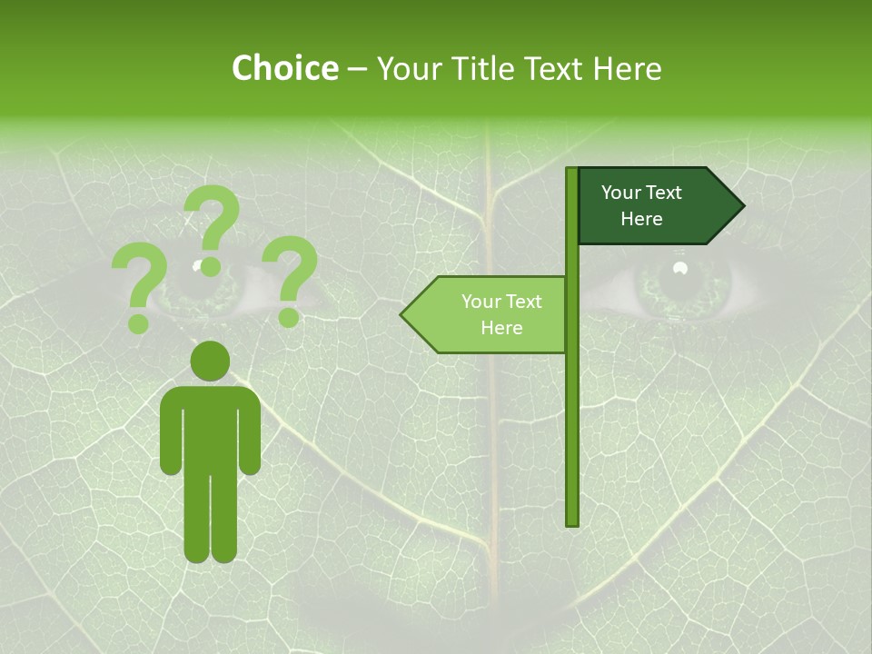 Woman Global Warming Environmental Protection PowerPoint Template