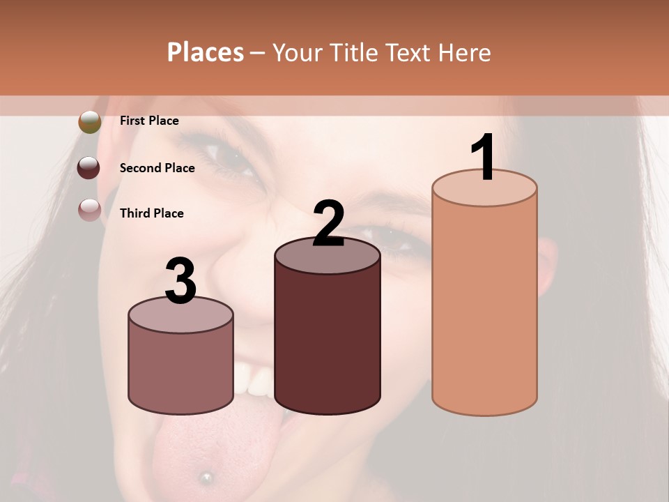 Anger Woman Tongue Out PowerPoint Template