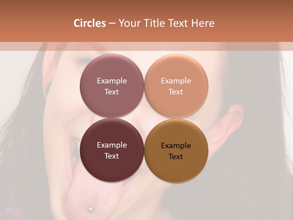 Anger Woman Tongue Out PowerPoint Template