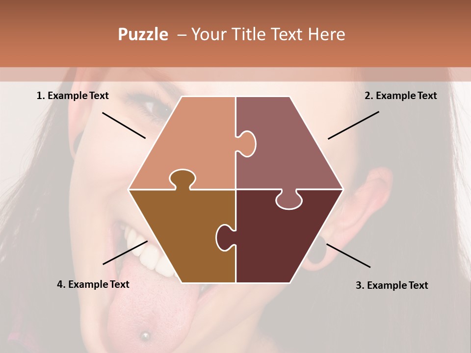 Anger Woman Tongue Out PowerPoint Template