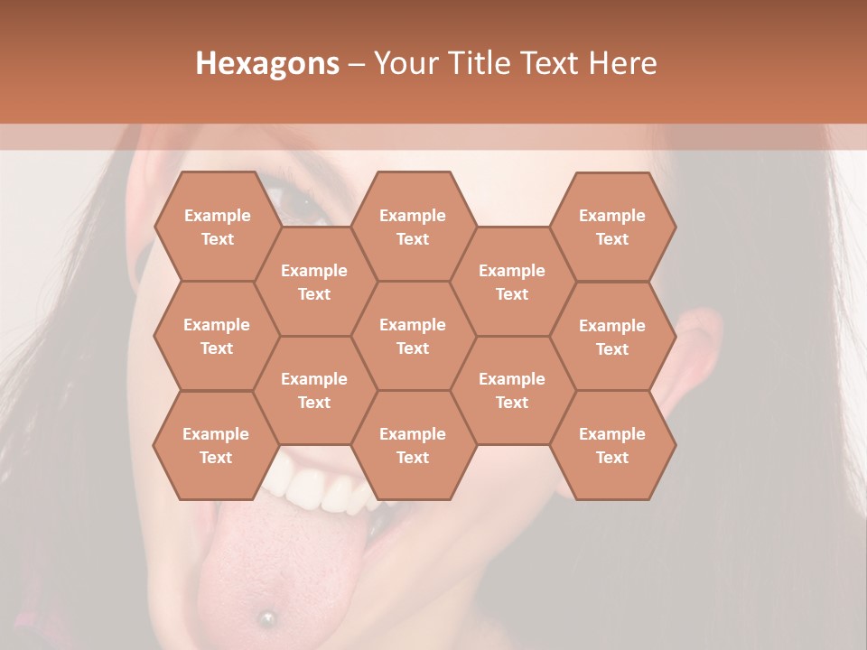 Anger Woman Tongue Out PowerPoint Template