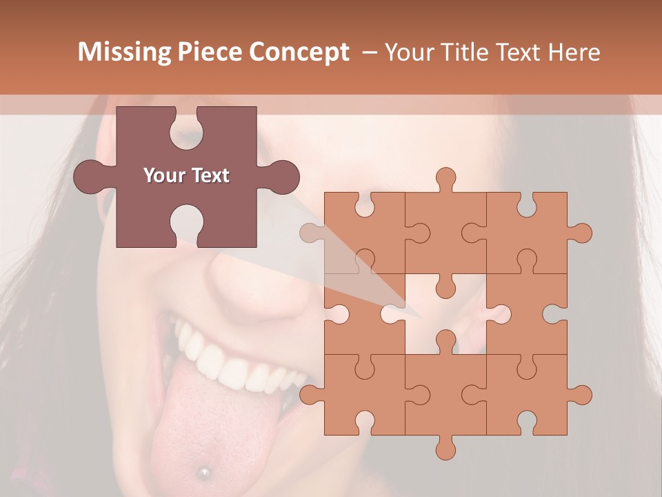 Anger Woman Tongue Out PowerPoint Template