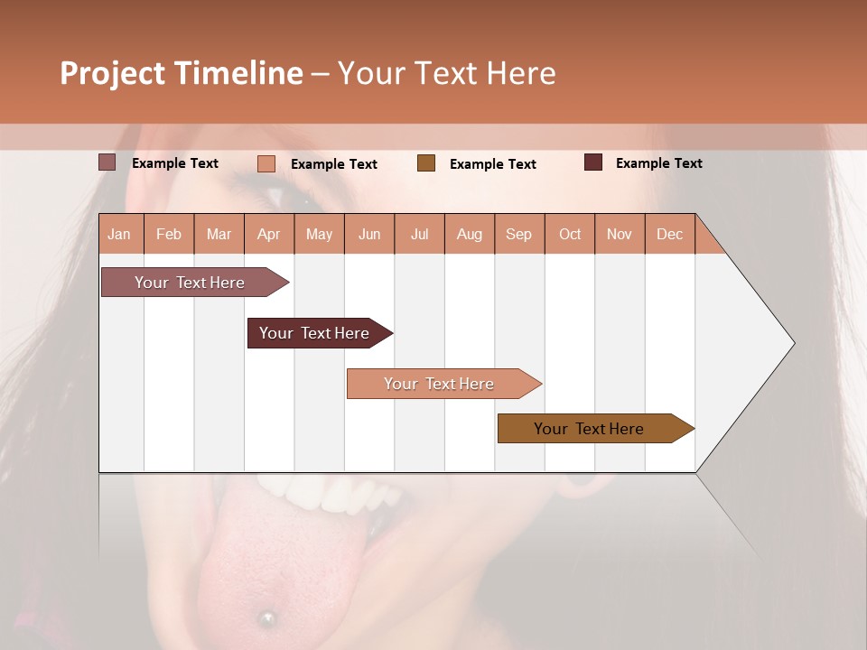 Anger Woman Tongue Out PowerPoint Template