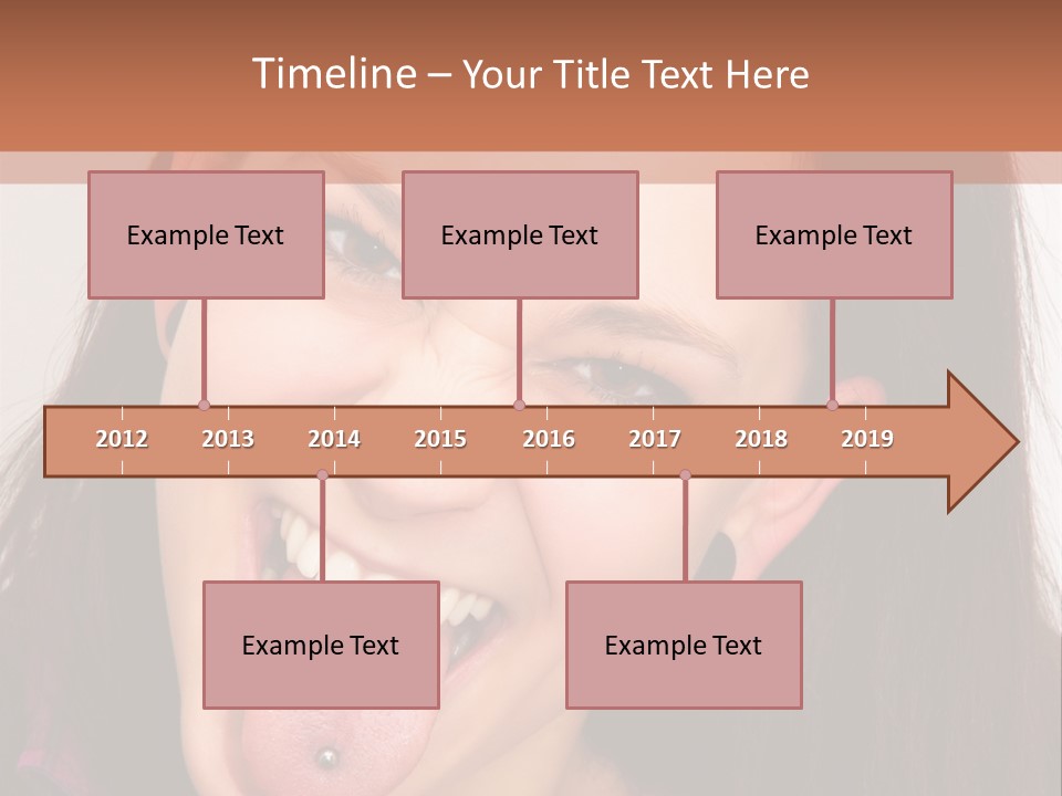 Anger Woman Tongue Out PowerPoint Template