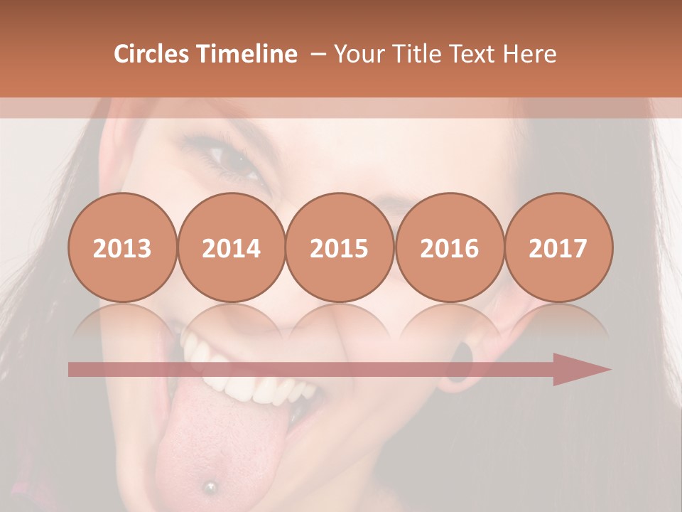 Anger Woman Tongue Out PowerPoint Template