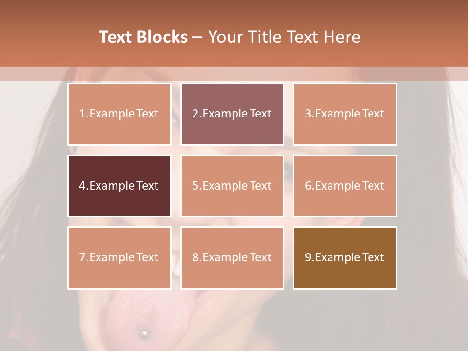 Anger Woman Tongue Out PowerPoint Template