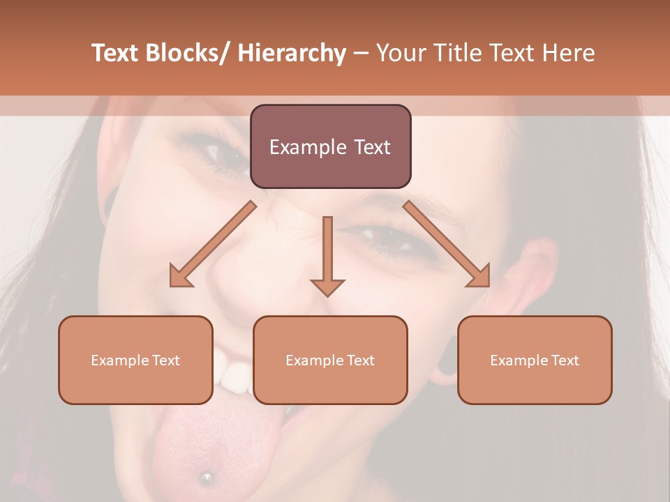 Anger Woman Tongue Out PowerPoint Template