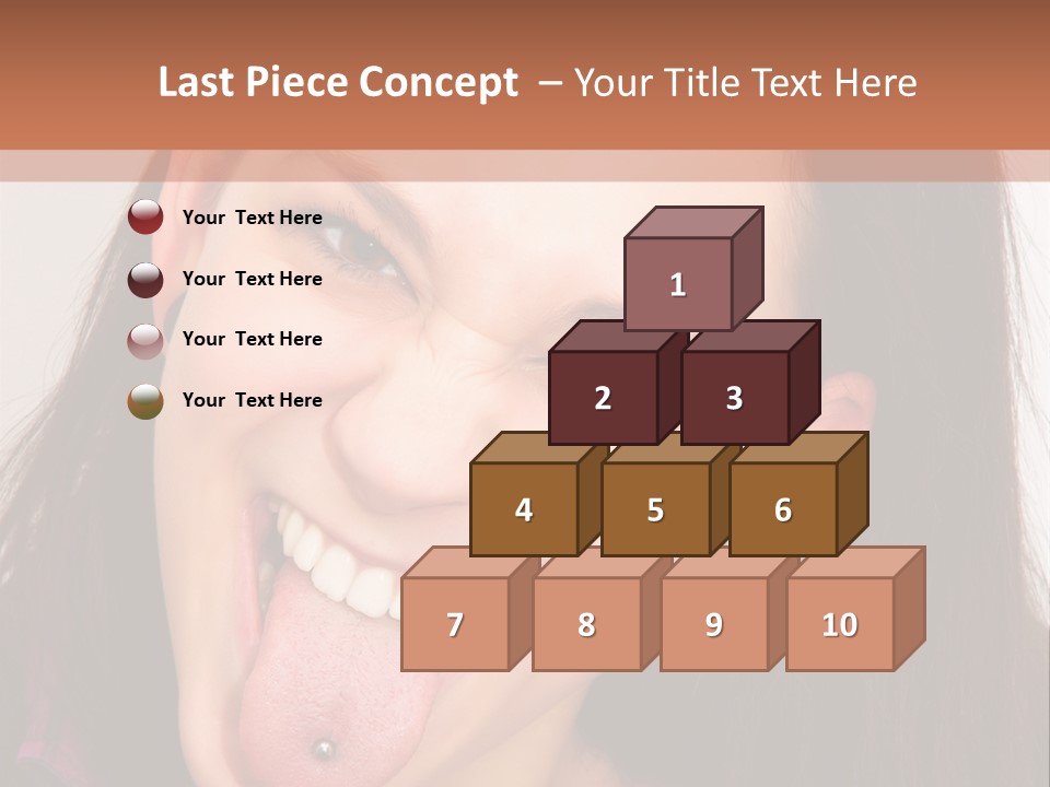 Anger Woman Tongue Out PowerPoint Template