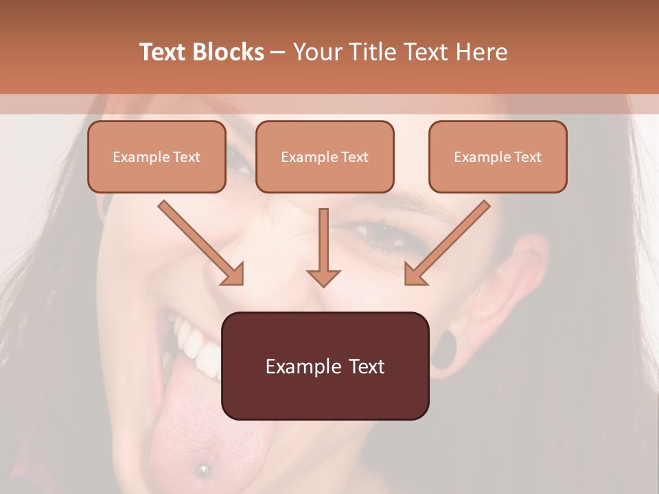 Anger Woman Tongue Out PowerPoint Template