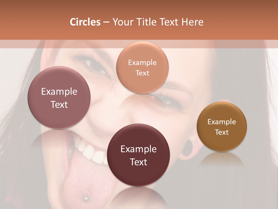 Anger Woman Tongue Out PowerPoint Template