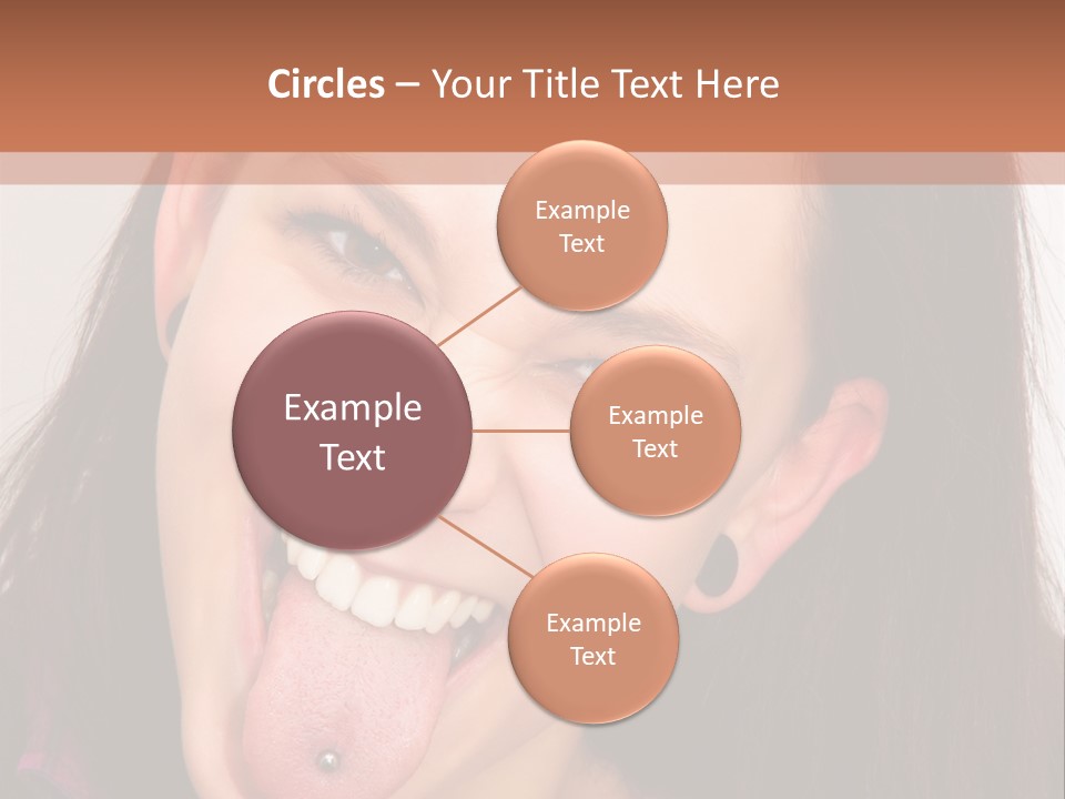 Anger Woman Tongue Out PowerPoint Template