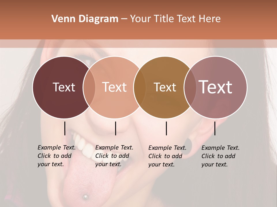 Anger Woman Tongue Out PowerPoint Template