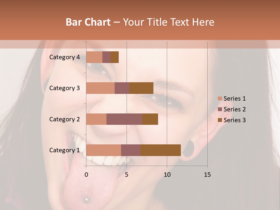 Anger Woman Tongue Out PowerPoint Template