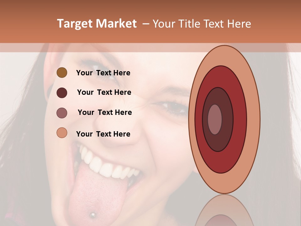Anger Woman Tongue Out PowerPoint Template