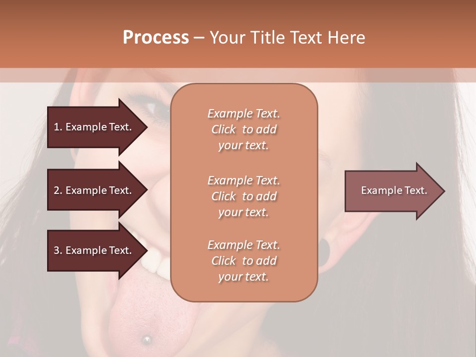 Anger Woman Tongue Out PowerPoint Template