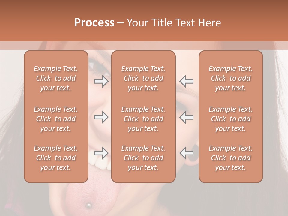 Anger Woman Tongue Out PowerPoint Template