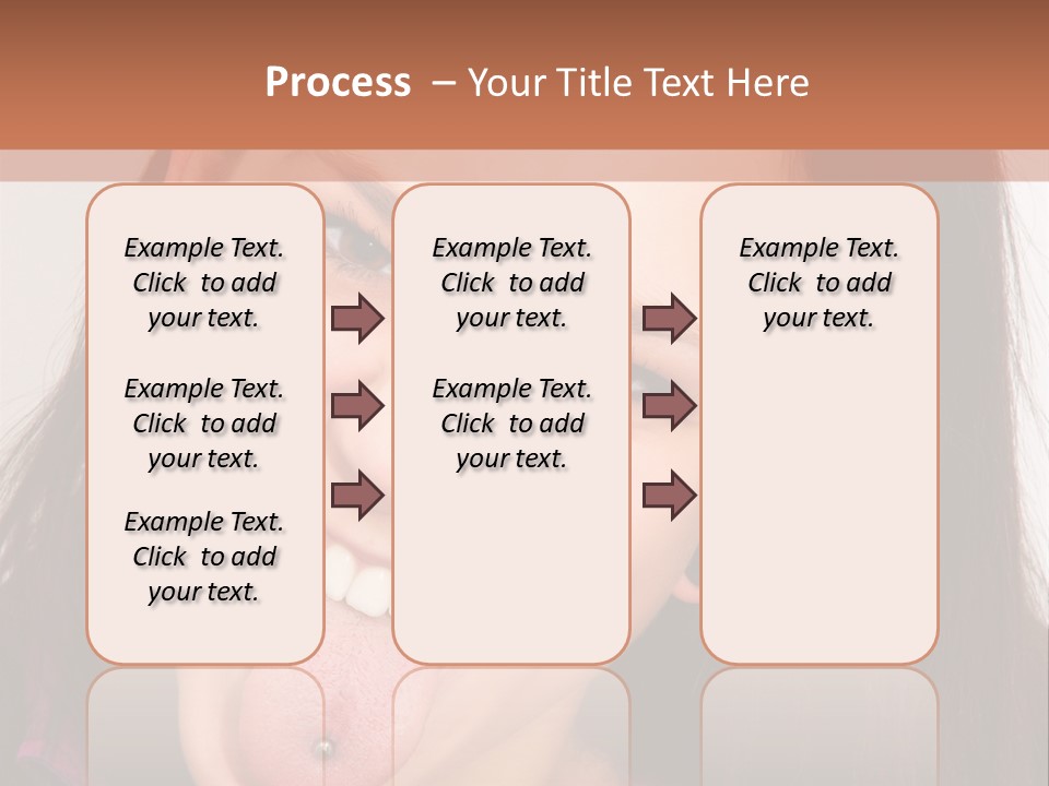 Anger Woman Tongue Out PowerPoint Template