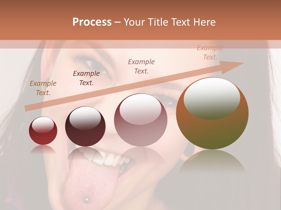 Anger Woman Tongue Out PowerPoint Template