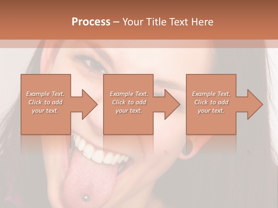 Anger Woman Tongue Out PowerPoint Template