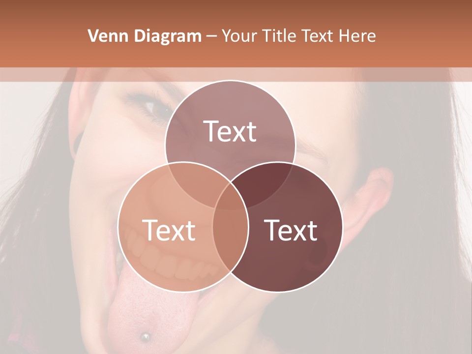 Anger Woman Tongue Out PowerPoint Template