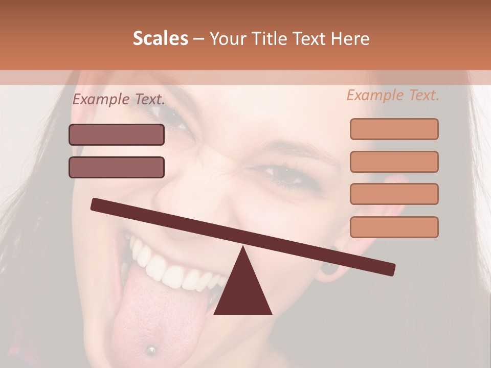 Anger Woman Tongue Out PowerPoint Template