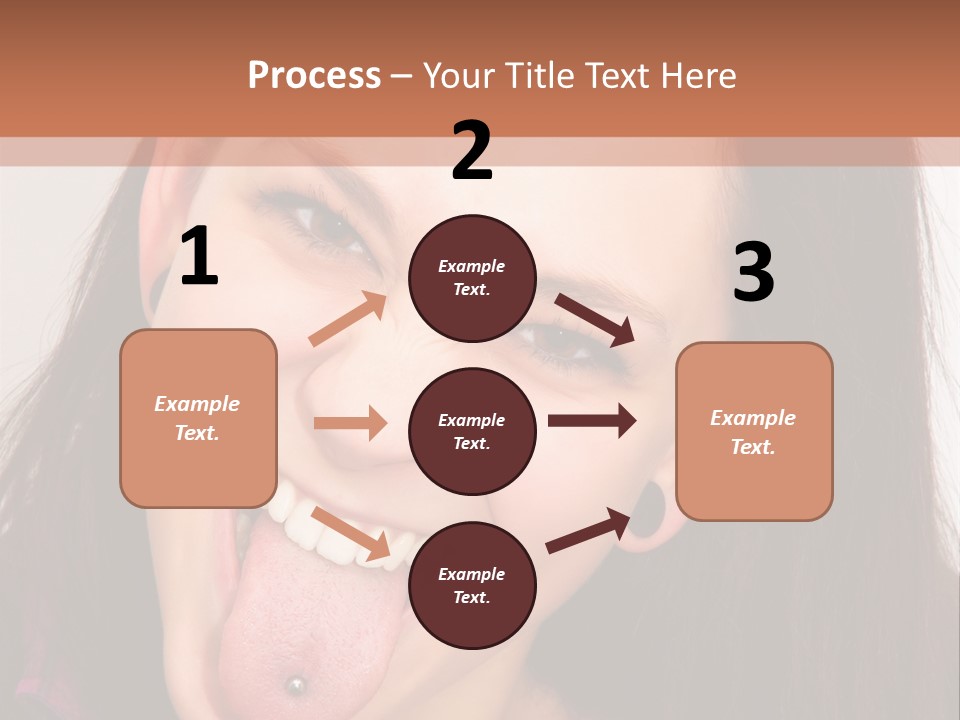 Anger Woman Tongue Out PowerPoint Template