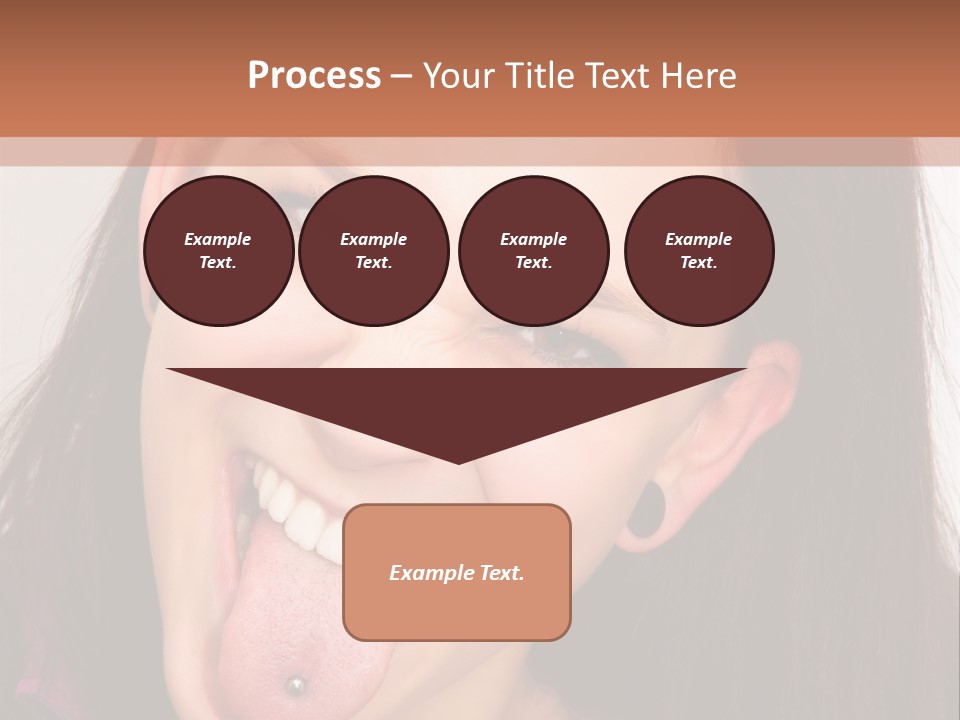 Anger Woman Tongue Out PowerPoint Template