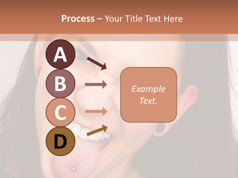 Anger Woman Tongue Out PowerPoint Template