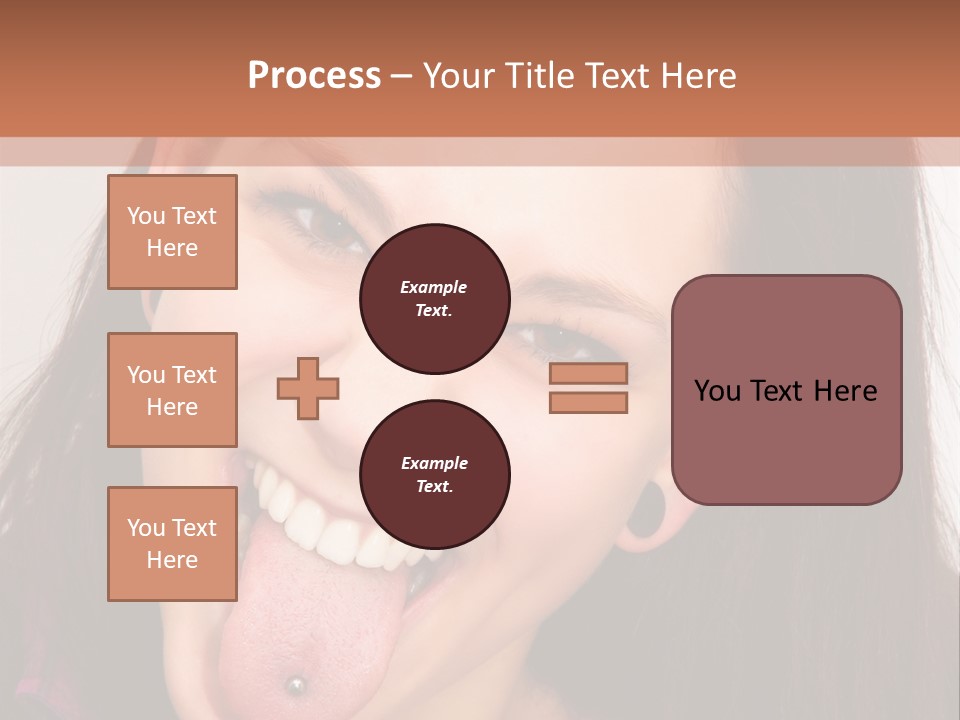 Anger Woman Tongue Out PowerPoint Template