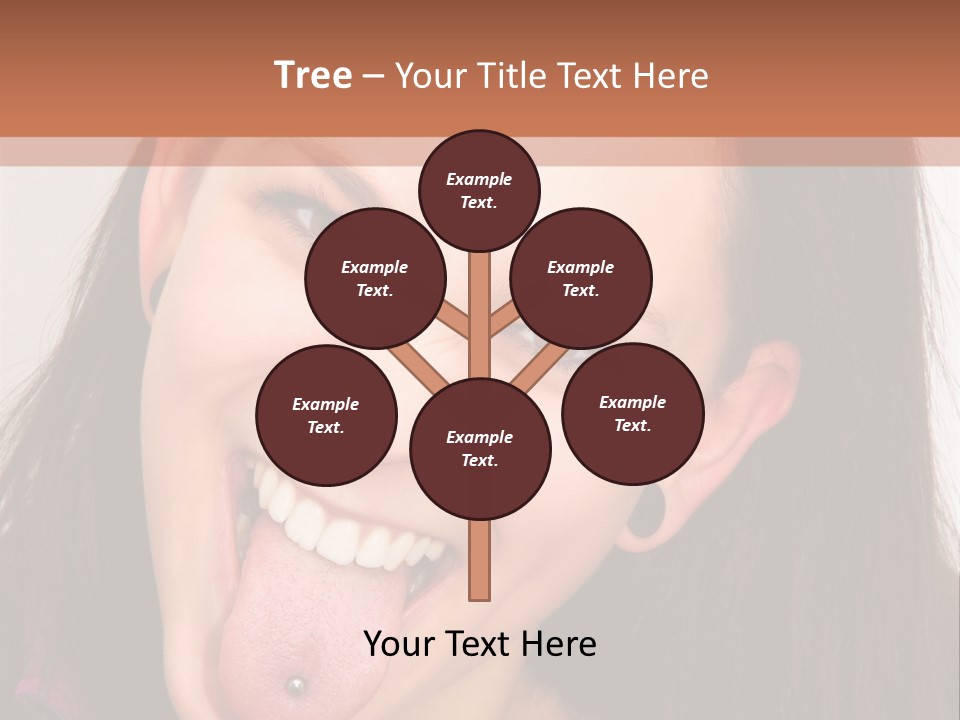Anger Woman Tongue Out PowerPoint Template