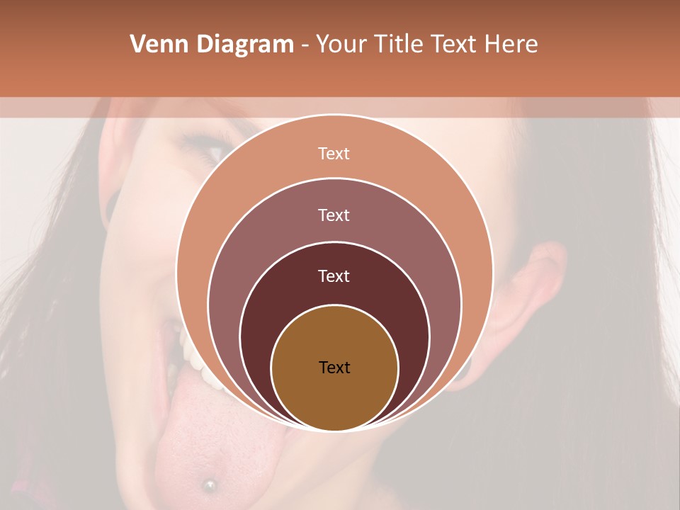 Anger Woman Tongue Out PowerPoint Template