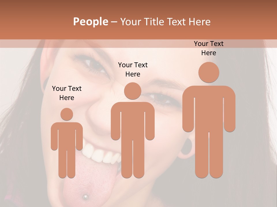 Anger Woman Tongue Out PowerPoint Template