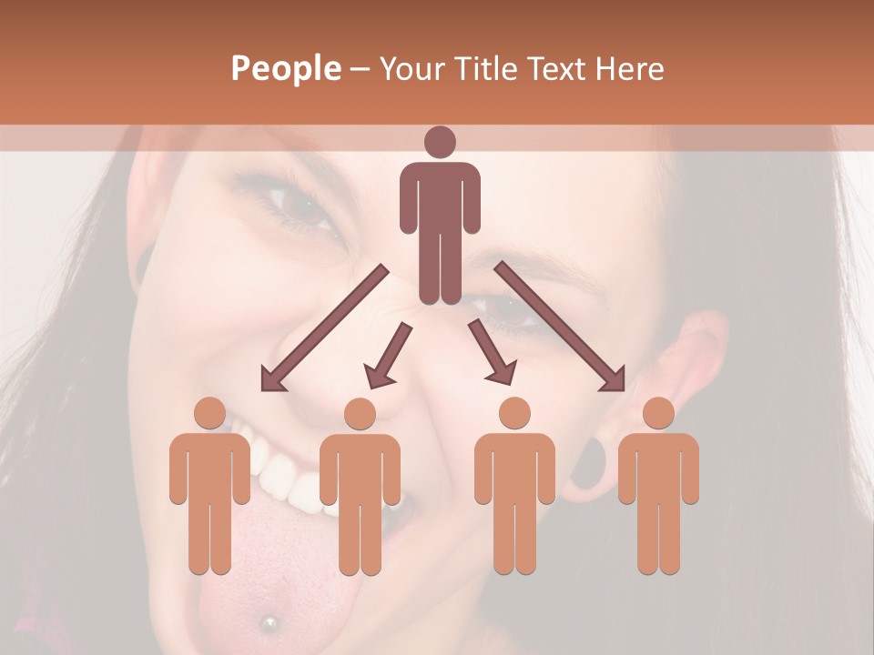 Anger Woman Tongue Out PowerPoint Template