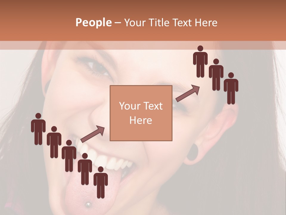 Anger Woman Tongue Out PowerPoint Template