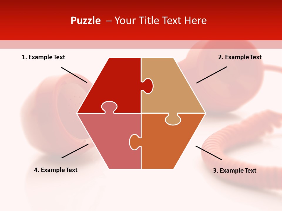 A Red Telephone On A White Surface With A Red Cord PowerPoint Template