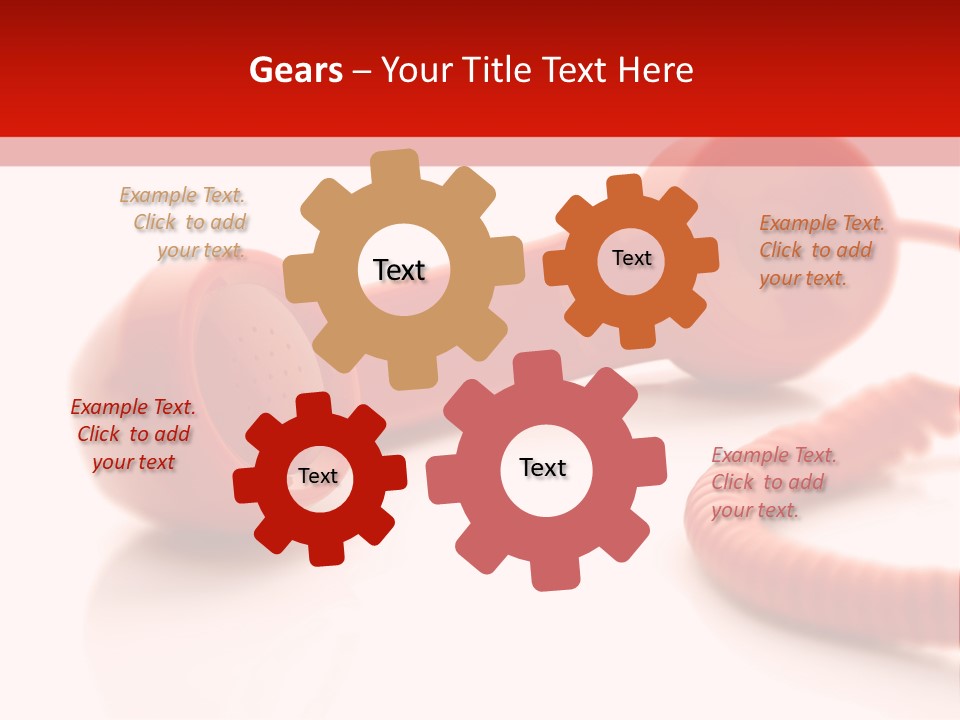 A Red Telephone On A White Surface With A Red Cord PowerPoint Template