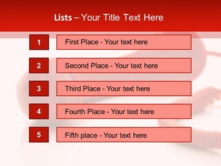 A Red Telephone On A White Surface With A Red Cord PowerPoint Template