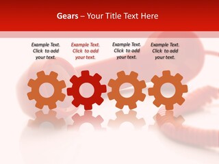 A Red Telephone On A White Surface With A Red Cord PowerPoint Template
