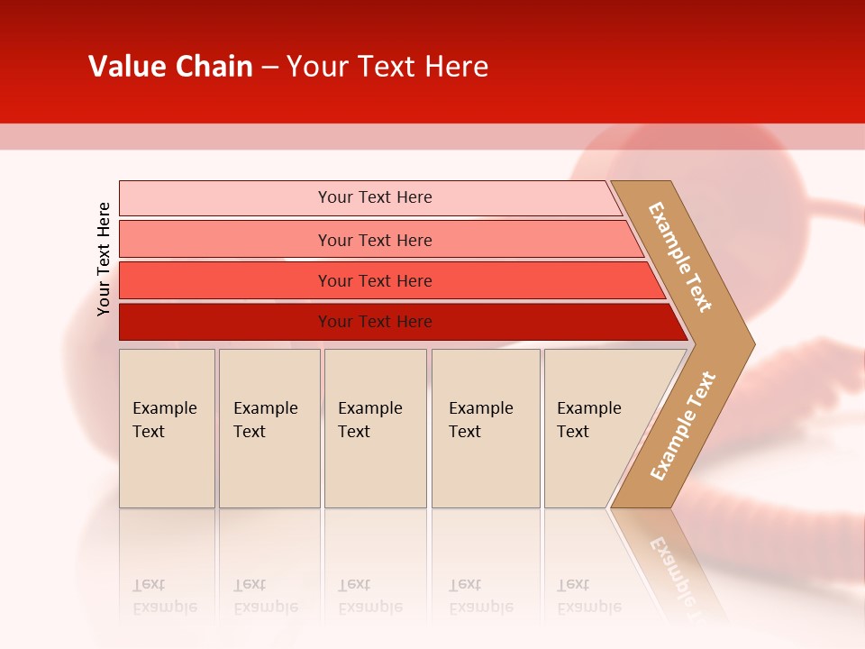A Red Telephone On A White Surface With A Red Cord PowerPoint Template