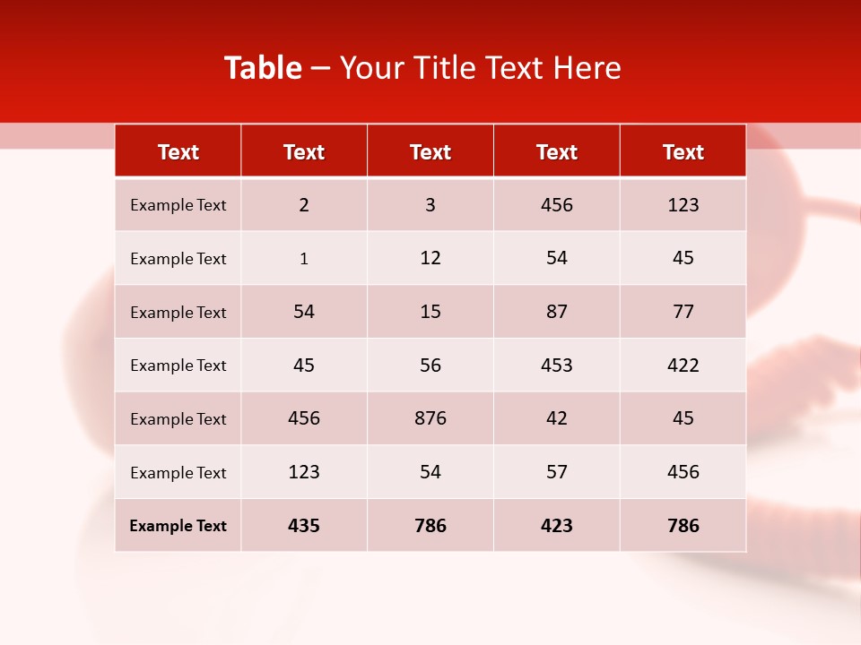 A Red Telephone On A White Surface With A Red Cord PowerPoint Template