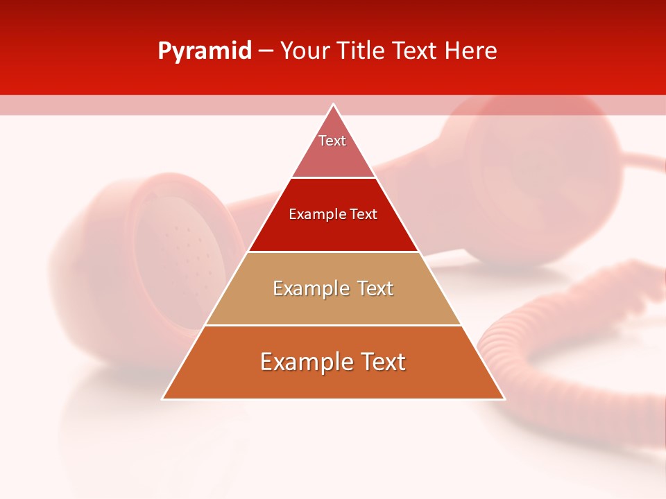 A Red Telephone On A White Surface With A Red Cord PowerPoint Template