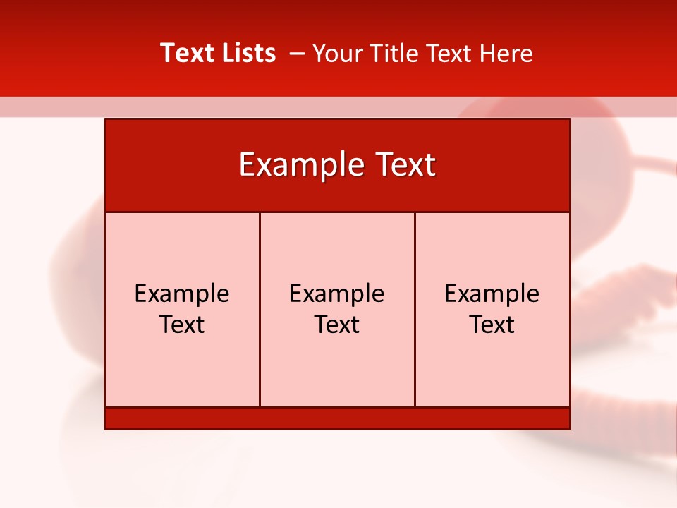 A Red Telephone On A White Surface With A Red Cord PowerPoint Template