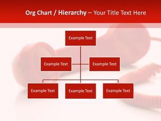 A Red Telephone On A White Surface With A Red Cord PowerPoint Template