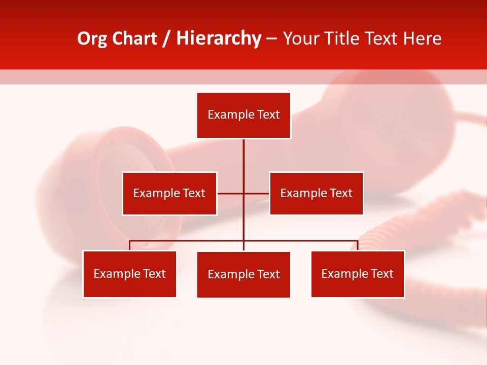 A Red Telephone On A White Surface With A Red Cord PowerPoint Template