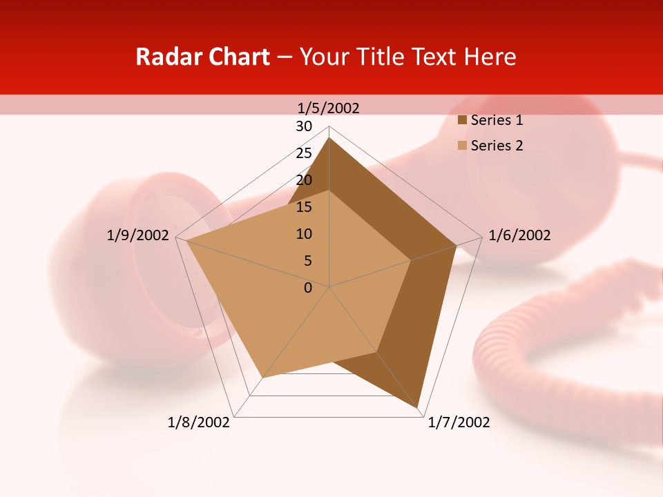 A Red Telephone On A White Surface With A Red Cord PowerPoint Template