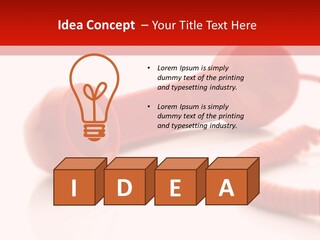 A Red Telephone On A White Surface With A Red Cord PowerPoint Template