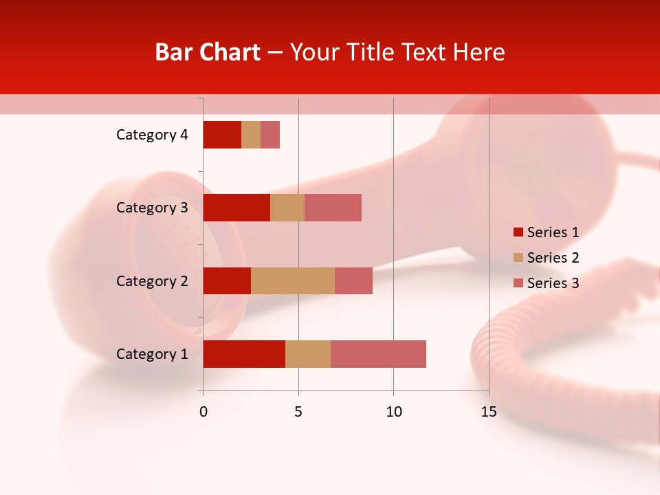 A Red Telephone On A White Surface With A Red Cord PowerPoint Template