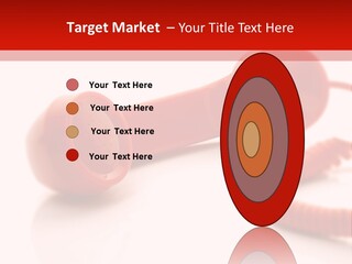 A Red Telephone On A White Surface With A Red Cord PowerPoint Template